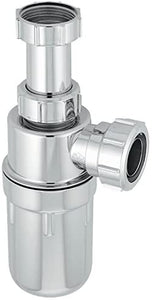 McAlpine A10AR-CP Chrome Plated Plastic Resealing Adjustable Inlet Bottle Trap-1.25 inch