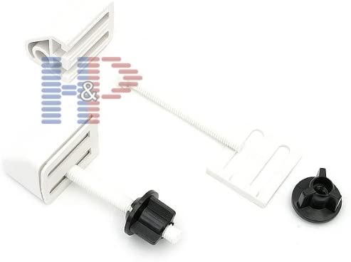 Celmac FDP11WH Dual Position Pillar Toilet Seat Hinge Pack, White