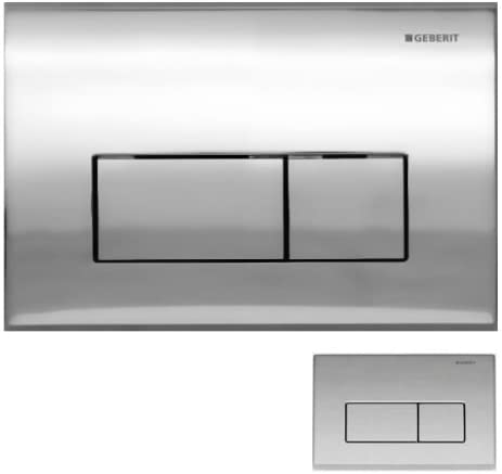 Geberit Kappa50 Dual Flush Push Button Plate 115.260.21.1 Gloss Chrome