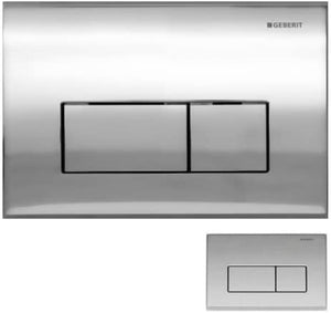 Geberit Kappa50 Dual Flush Push Button Plate 115.260.21.1 Gloss Chrome