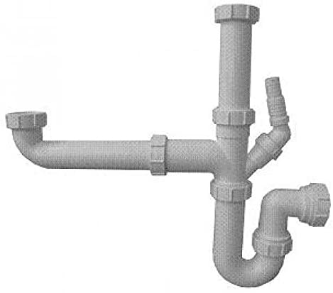 McAlpine SK1 Bowl and a Half Sink Kit, White