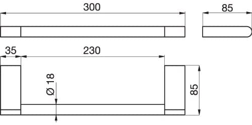 Ideal Standard Connect N1385AA Wall Towel Rail 35 cm Chrome