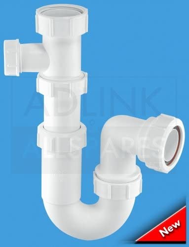 McALPINE 1å_" Tubular Swivel Sink Trap with 19/23mm Pipe Connection ASC10-SP