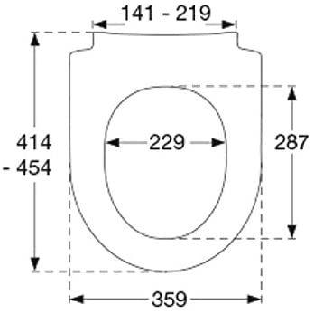 Pressalit WC-Sitz weiÌÎÌ_í» Sway D Toilet Seat White