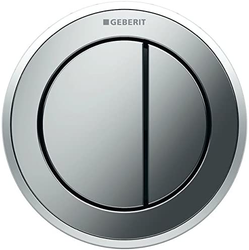 Geberit 116.055. KH. 1í«Ì_Ì_ÌÎ̝ÌÎ̥í«ÌÎ_10, Recessed, Remote Control for Dual Flush Pneumatic Button, Chrome Gloss/Chrome Matt/Shiny Chrome