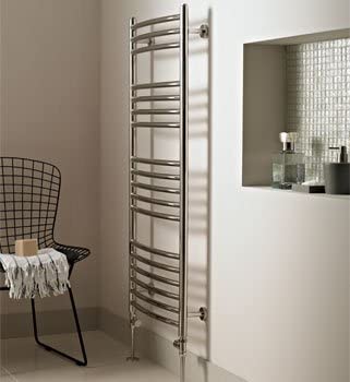 Vogue MD036 Kerve Curved Stainless Steel Towel Warmer