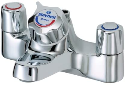 RADA PEBS0026.1P Chrome Bonus Two Handle Deck Mount Bath Shower Mixer