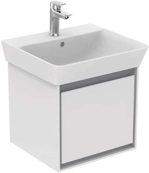 Ideal Standard CONNECT Air Vanity unit, 435mm, 1 drawer, E0842, colour: White glossy/white matt - E0842B2