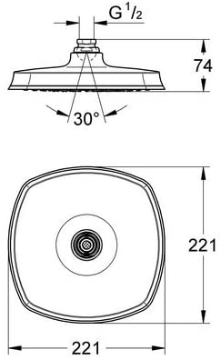 GROHE 27974000 Grandera 210 Shower