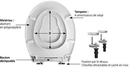 Double Child Generations Seat Toilet Seat with Slow-Close Mechanism̴æäÌÝÌÕ̴Ì_Gasket Ref. 95822310