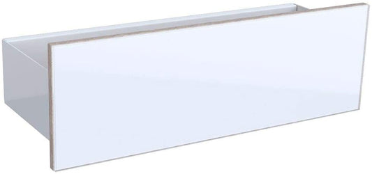Geberit Acanto wall board 500617, 450x148x160mm, Colour (front/body): glass white/white high gloss lacquered - 500.617.01.2
