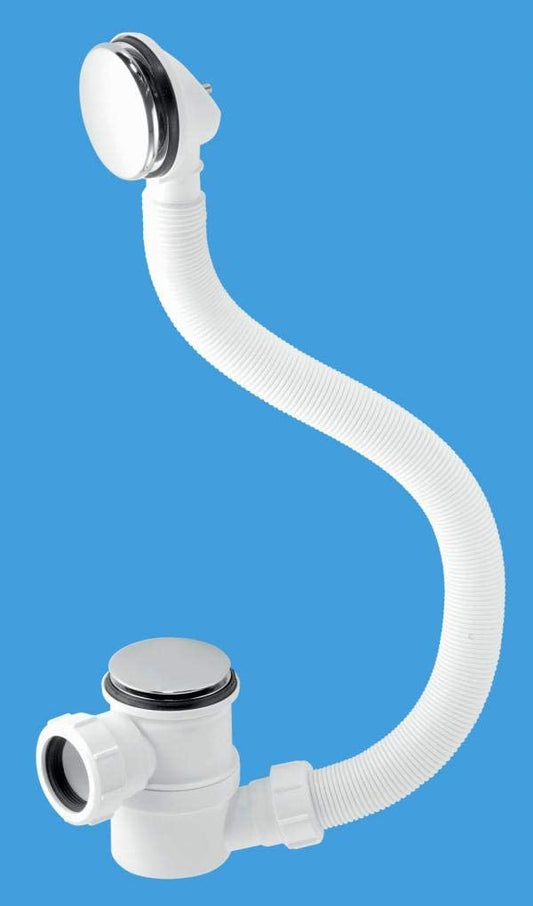 McAlpine 575mm Chrome Plated Brass Bath Filler and Overflow (Top Access Clicker) HC2650UK-FIL