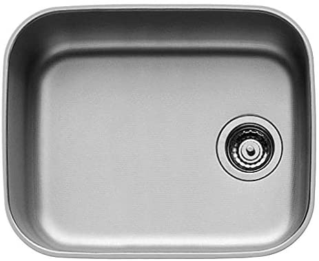 Pyramis Iris Large Undermount Sink in Stainless Steel