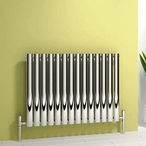 Reina Nerox Stainless Steel Horizontal Designer Radiator 600mm x 590mm Single Panel Polished