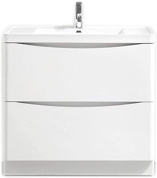 Synergy Kiev 900mm White Gloss Large Vanity Unit SY-KIE05
