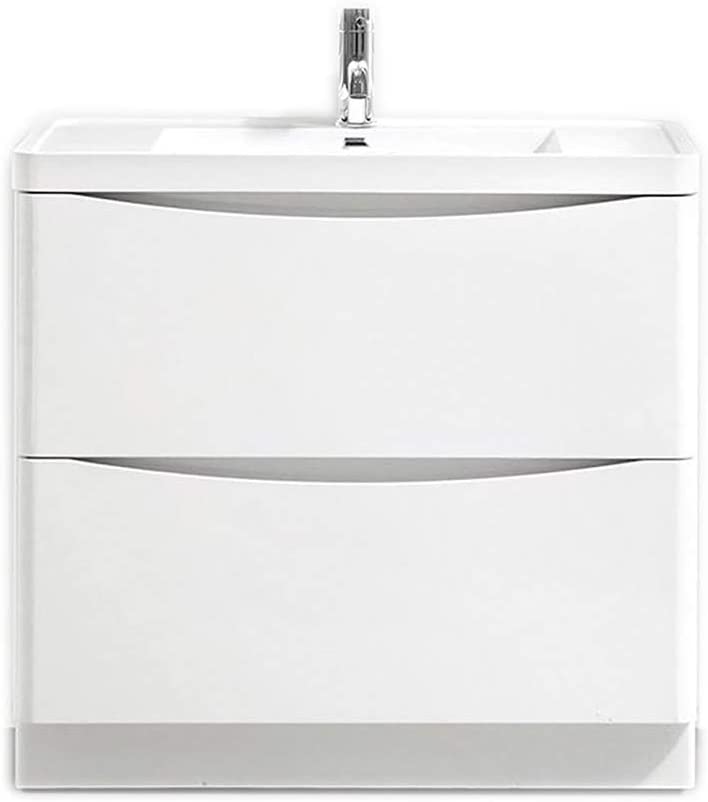 Synergy Kiev 900mm White Gloss Large Vanity Unit SY-KIE05