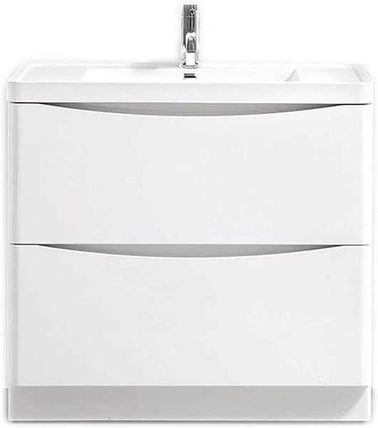 Synergy Kiev 900mm White Gloss Large Vanity Unit SY-KIE05