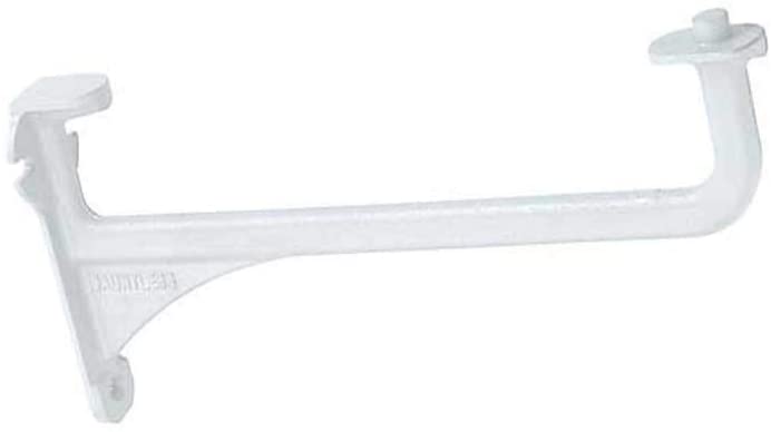 Arley 12'' & 1/8" White Towel Rail Brackets Pair