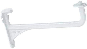 Arley 12'' & 1/8" White Towel Rail Brackets Pair