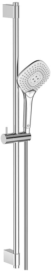 Ideal Standard B1764AA Idealrain EVO Jet Diamond Shower Rod with 3 Function Hand Held - 900mm Wall Pole, Chrome
