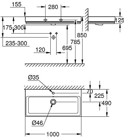 GROHE 3938600H Washbasin - White