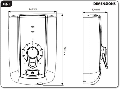 Triton Omnicare Style 9.5kW Electric Shower Thermostatic Grab Kit CINCSTY09WGRB