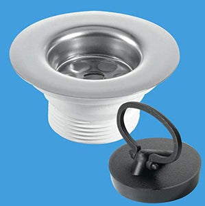 McAlpine 1 1/2‰ۡó� 85mm Flange Centre Pin Sink Waste BSW6PR