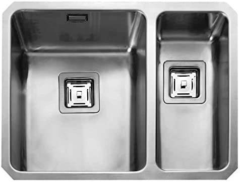 Rangemaster QUB3418R/ Quad Undermount Sink, Stainless Steel
