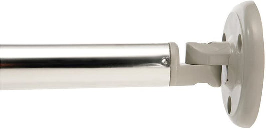 Croydex Shower Curtain Rod, Aluminium, Chrome, One Size