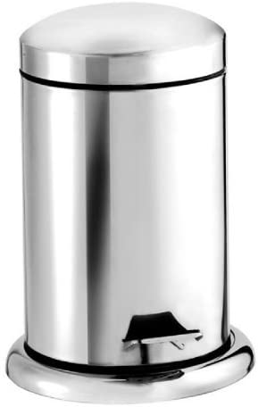 Croydex AJ400041 Chrome 3 Litre Pedal Bin, Bathroom