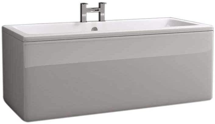 Synergy Berg Cubic 1700 x 700mm No Tap Holes Premier Finish Double Ended Bath