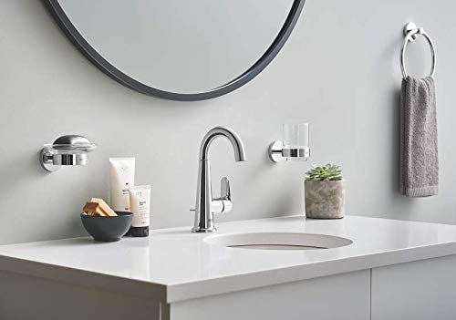 Essentials Crystal Glass with Holder in Brushed Nickel InfinityFinish(TM)
