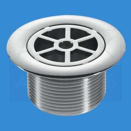 McALPINE 1 ̴_" Standard Waste - 70mm CP Plastic STW70CP