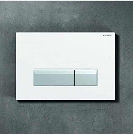 Geberit Sigma40 115.600.KR.1 Sigma40 Dual Flush Plate with Integrated Odour, Black