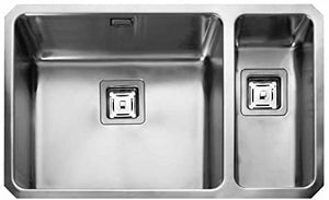Rangemaster QUB4818R/ Quad Undermount Sink, Stainless Steel