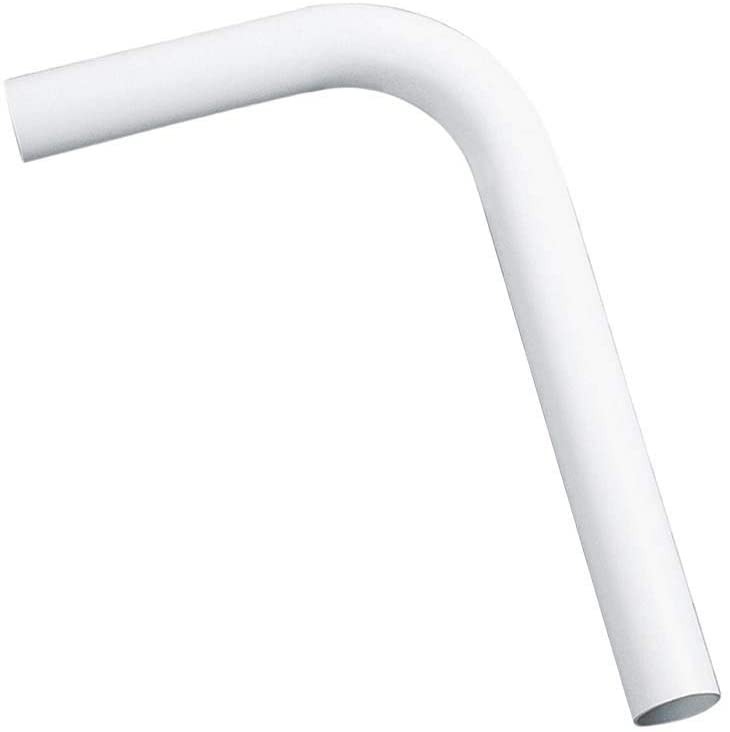 Macdee DFP12WH Flush Pipe 3-Piece White Side Wall