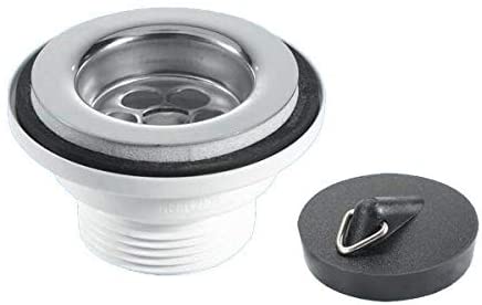 McAlpine 1í«_" 60mm Centre Pin Basin Waste with Plug BSW2PC