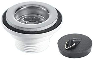 McAlpine 1í«_" 60mm Centre Pin Basin Waste with Plug BSW2PC