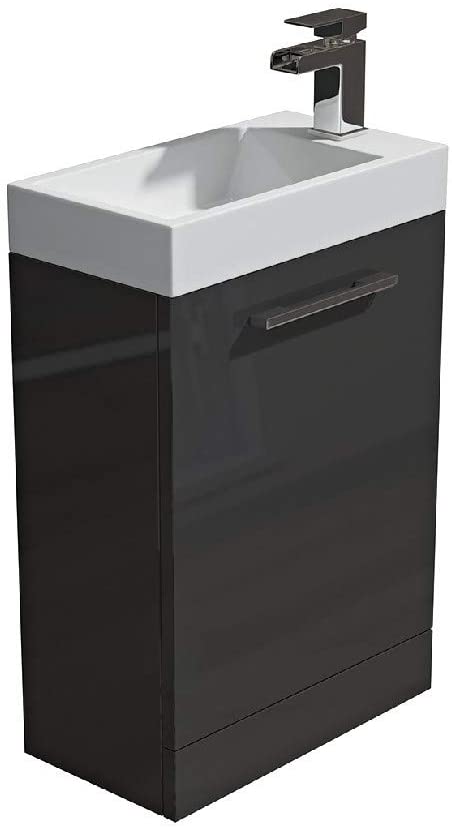 Synergy Quad 400mm Grey Vanity Unit