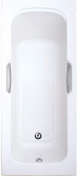 Arley Granada 1700mm No Tap Holes 8mm Single Ended Bath