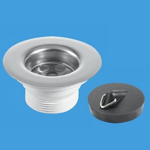 McAlpine BSW6P 1̴_" Centre Pin Sink Waste With Plug