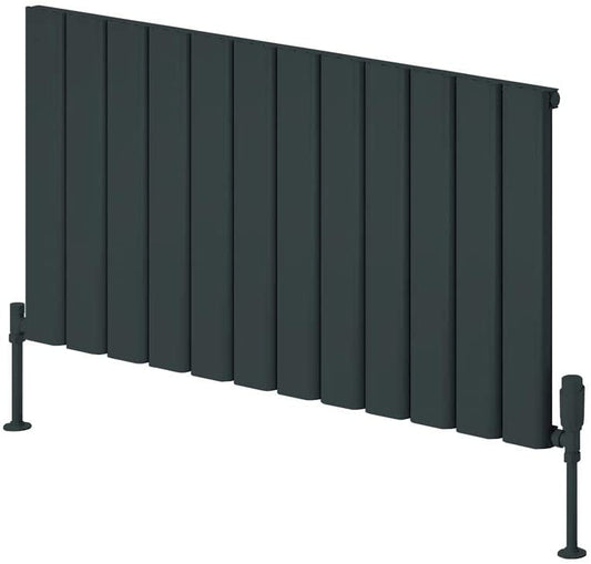 Reina Vicari Single Designer Radiator, Anthracite (600mm x 400mm)
