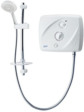 Triton T90xr 9.5kw Pumped Tank Fed Electric Shower White Chrome + Riser T90SI