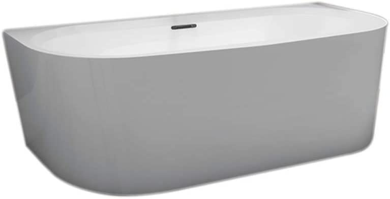 Synergy Balta 1800mm Modern Curved Back to Wall Bath