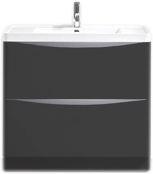 Synergy Kiev 600mm Grey Matt Freestanding Unit
