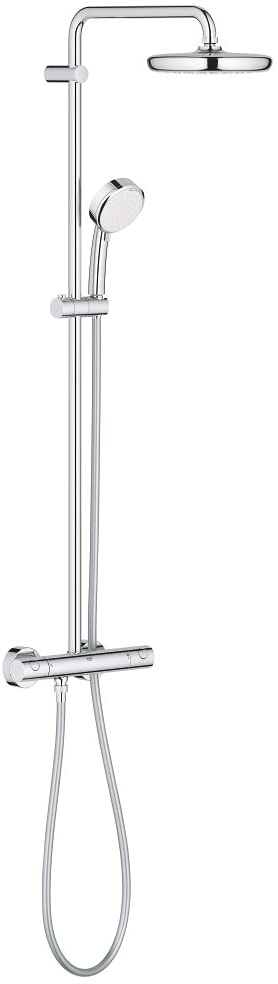GROHE 26302001 Tempesta Cosmopolitan 210 Thermostatic Shower System, Chrome