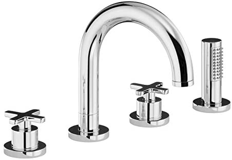 Abode SERENITIE Thermostatic Deck Mounted 4 Hole Bath Shower Mixer - AB3023