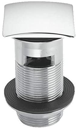 McALPINE Chrome Plated Brass Basin Waste Square CLICKER 1å_" CWU60SQ-CB