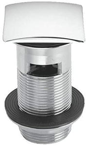 McALPINE Chrome Plated Brass Basin Waste Square CLICKER 1å_" CWU60SQ-CB