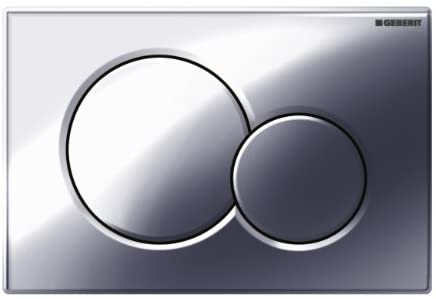 Geberit 115.770.21.5 Gloss Chrome Sigma01 Dual Flush Plate for UP300,